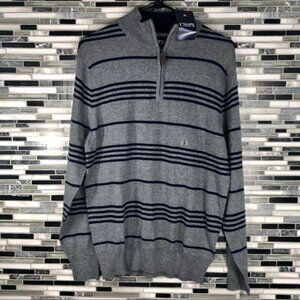 NWT "CHAPS" 1/4 ZIP SWEATER